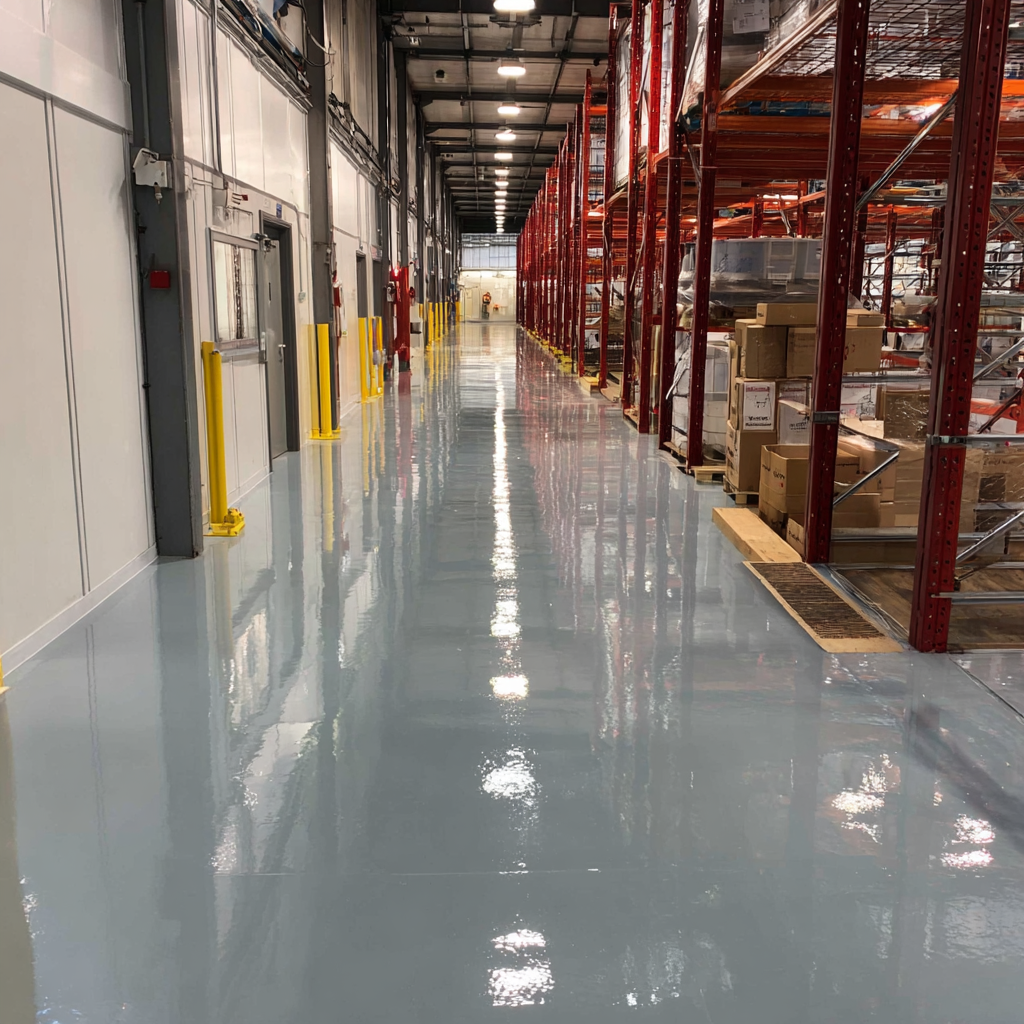 epoxy resin floors warehouse